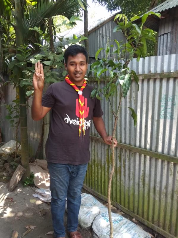 Tree plantation day World Scouting